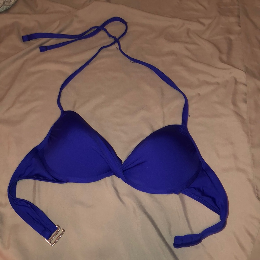Royal blue bikini top